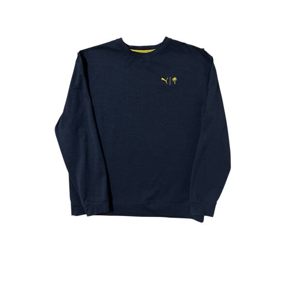 Puma X Palm Tree Crew Cloudspun Golden‎ Crewneck Golf Sweatshirt Men’s XL - Picture 1 of 6